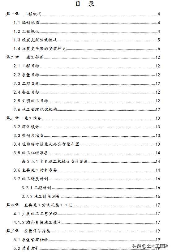 抗震支架安裝工程專項(xiàng)施工方案