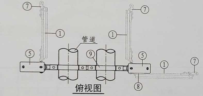 雙管雙向抗震支架